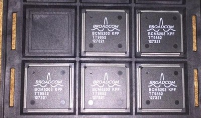 (5 PIECE LOT) BCM5203KPF, BROADCOM, DATACOM, ETHERNET TRANSCEIVER