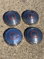 1969-74 Dodge Charger Dart Red Line Stainless Poverty Dog Dish Hubcaps Good-used 1969-74 Dodge Charger Dart Red Line Stainless Poverty Dog Dish Hubcaps Good-used