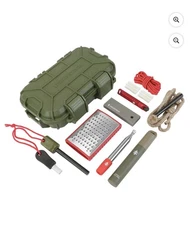 Swiss Tech The Last in 10-Piece Waterproof Survival Fire Starter Kit