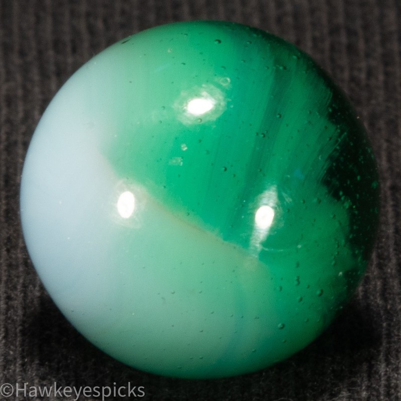 Vitro Agate Anacortes WA *BLUE BEAN Patch Marble 5/8" Mint Hawkeyespicks sg