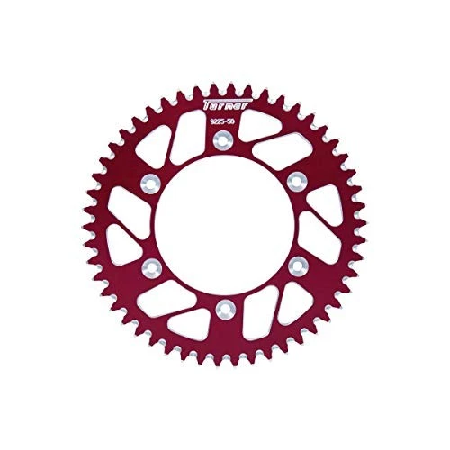 Piñón trasero de aluminio Turner Performance Products - rojo, 520 / 50T 9119 50 ROJO Foto 2 de 3