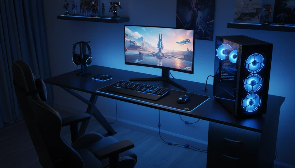 RTX 5060 8GB Intel i7 Fast Gaming PC NVIDIA 32GB DDR4 1TB SSD Windows 11 WiFi - Image 4 of 4