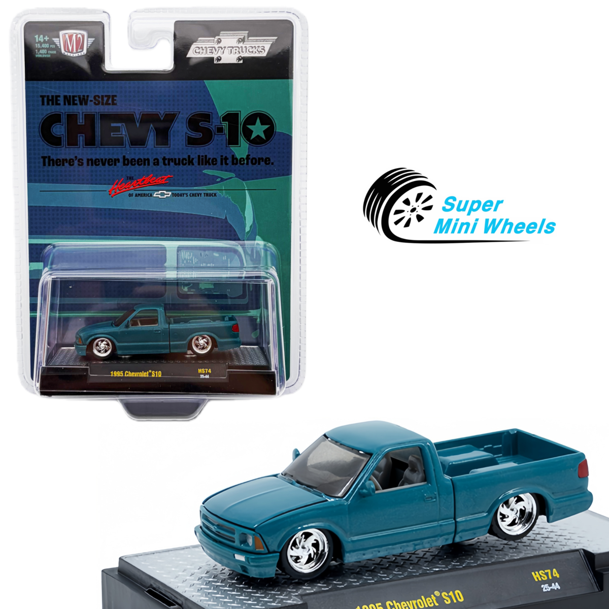M2 Machines 1:64 1995 Chevrolet S10 Custom Green | eBay