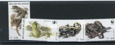 Belgium 2000  Reptiles Scott# 1798-1801 Mint NH