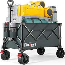 Carrello Da Giardino Pieghevole Con Ruote - Carrello Da Spiaggia per Tutti I Ter