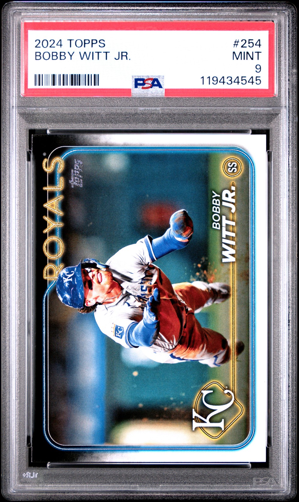 2024 TOPPS #254 BOBBY WITT JR. PSA 9