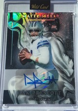 Dak Prescott True 1/1 Auto Color Match Case Hit  Dallas Cowboys Football 1 Of 1