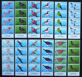 4 x Samoa 2013 Mi. 1105 1116 MNH postage stamps birds Michel €188.00