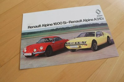 PROSPEKT brochure (GM) Renault Alpine A310 i 1600 Si deutschsprachig