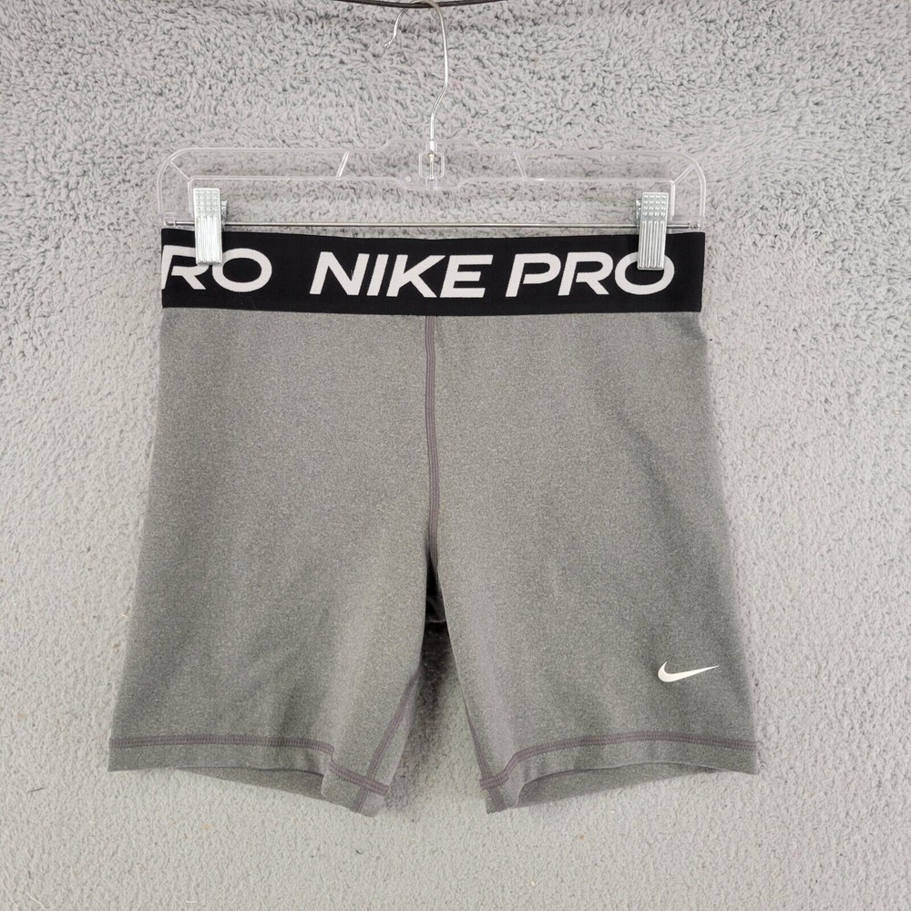 Nike Pro Compression Shorts XL in Gray Athletic Stretch with Swoosh Logo