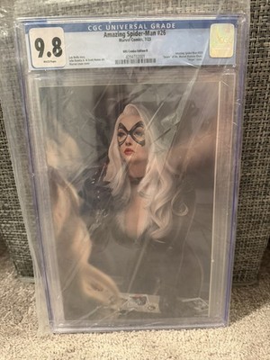 AMAZING SPIDER-MAN #26 KRS COMICS EDITION B 2023 CGC 9.8 BLACK CAT WARREN LUOW