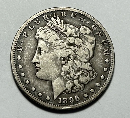 1896 S MORGAN DOLLAR F-VF DETAIL