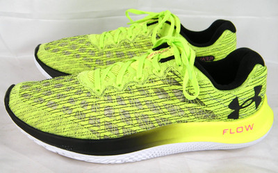 Under Armour Flow Velociti Wind 2 Volt Green Running Shoes Sneakers Men's 11.5