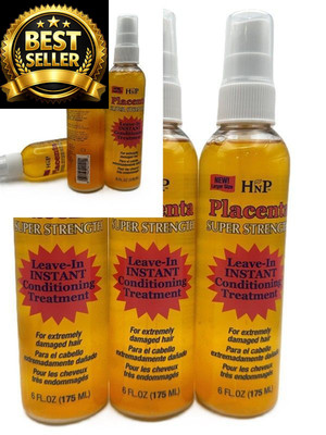 Hask Placenta Leave-In Conditioning Treatment Super 5 Fl Oz (Pack of 3) 