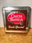 Vintage 1970’s Carta Blanca Cerveza Beer Plastic Sign Dark Special Brown 10"x10"