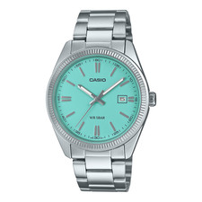 Casio Collection Standard MTP-1302D-2A2JF Quartz Watch Turquoise Blue 38.5mm GUC
