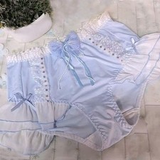 Sweet Lady Girls Princess Underwear Bow Ruffles Panties Brief Oversize Underpant