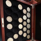 Morgan Silver Dollar $1 Collection Uncertified Silver Coins with Display Case