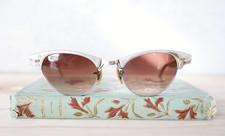 Vintage Cateye sunglasses 12k Gold Filled Made in USA rockabilly pinup Librarian