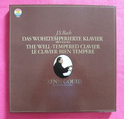 Glenn Gould BACH:Well-Tempered Clavier - CBS MASTERWORKS STEREO 4LP Box
