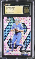 2025 Panini Mosaic Jared Goff #194 Choice Cherry Blossom 08/20 CGC Pristine 10