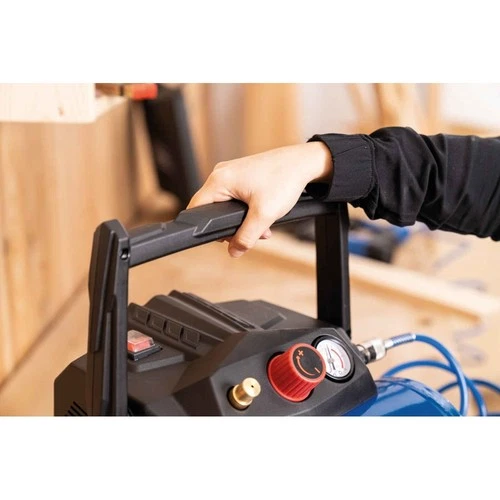 Scheppach Kompressor HC06 ölfrei 8bar 1200W + 5 m Sprialschlauch - Bild 12 von 17