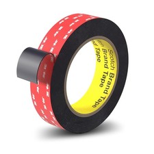 Double Sided Tape Heavy Duty, 1 in x 16.5 ft Strong Adhesive Waterproof Mounting
