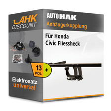 Für Honda Civic 01-03 AUTO HAK Anhängerkupplung abnehmbar + 13polig E-Satz NEU