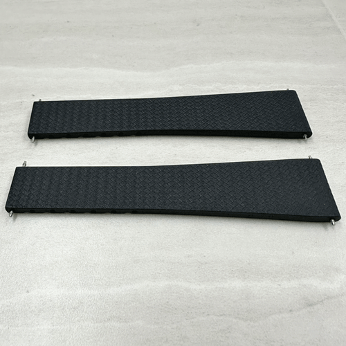 Genuine New FRANCK MULLER 7080 Lug 20mm / 15mm Rubber Watch Band Black #628 - Picture 1 of 4