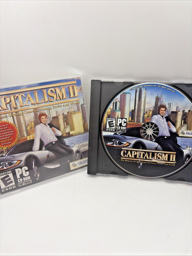 Capitalism II Strategy Business Simulation Game - PC (TESTED / BROKEN CASE)