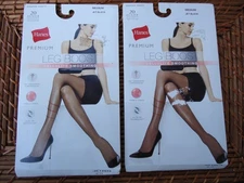 Hanes Leg Boost Shaper Panty Light Coverage Medium Jet Black Nylon Panty Hose