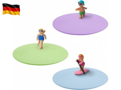Mein Deckel Summer Fun 3er Set, Glasabdeckung aus BPA-freiem Platin Silikon Ø 