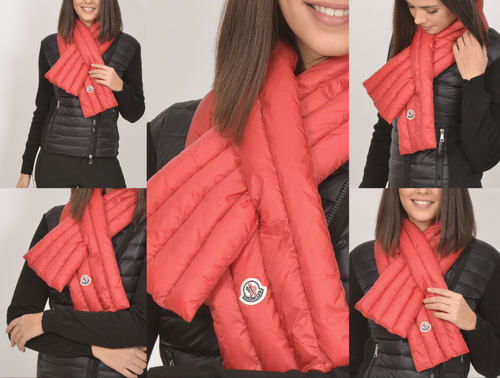 MONCLER Daunenschal Sciarpa Down Puffer Scarf Schal Mufflers Stola Gesteppte New - Bild 9 von 15