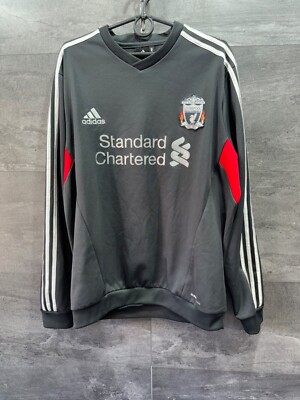 adidas Liverpool FC ジャージ グレー 2011-12 Liverpool Adidas Climawarm Soccer Jersey Sweatshirt Mens