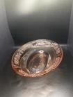 Vintage Pink Depression Glass Sharon Cabbage Rose Oval Serving Bowl 9.25"