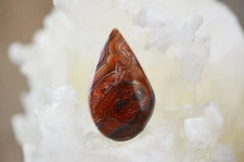 Mexican Crazy Lace Agate Free Form Cabochon 10.3 grams 26.32 X 43.97 X 7.19MM