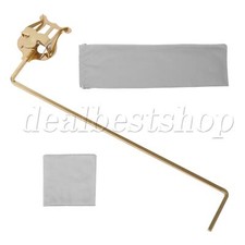 Brass Music Sheet Clamp for 3/4 Vertical Key Euphonium 4x4mm Gold Plated
