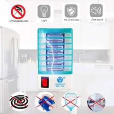 Electric Mosquito Fly Zapper Killer LED Lamp Bug Insect Trap Night Light Indoor