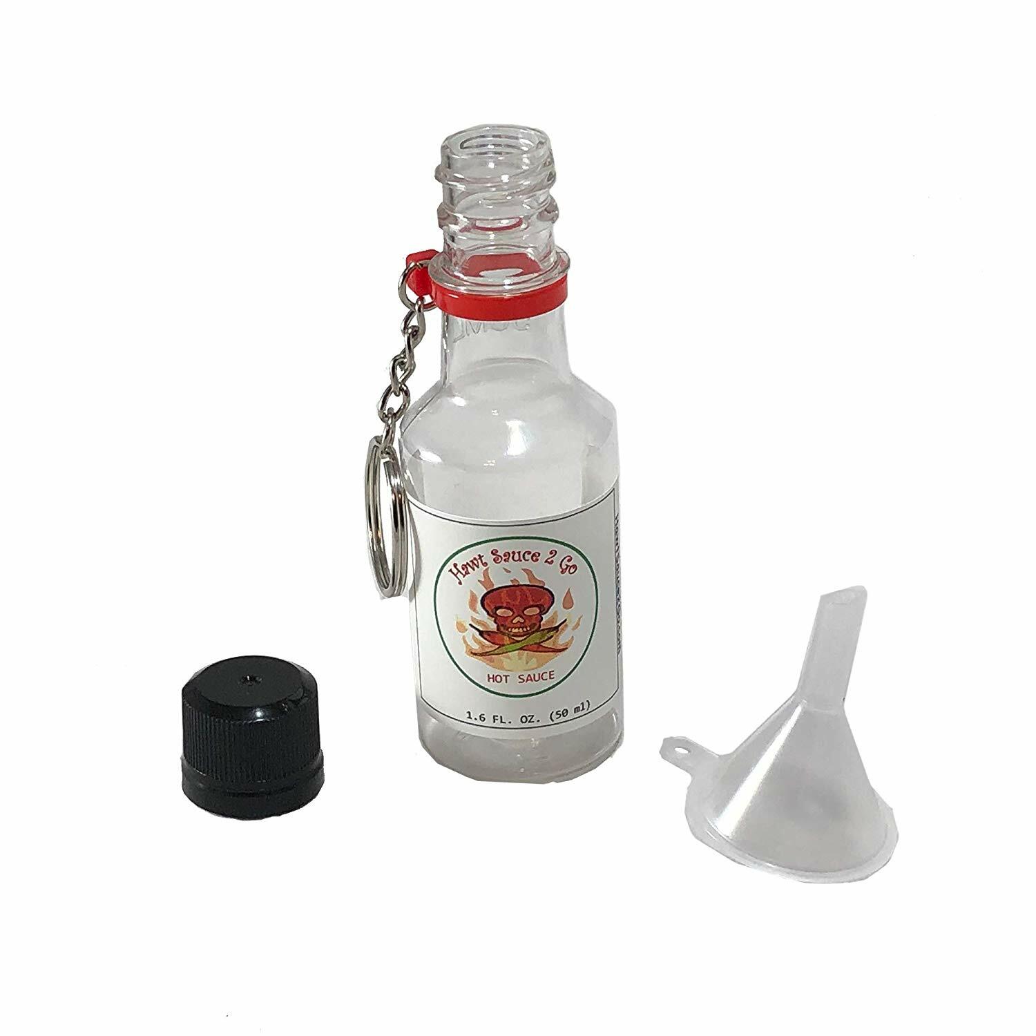 2go Hot Sauce Keychain Kit - Add Your Own Favorite Hot Sauce