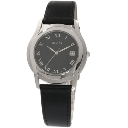 GUCCI 5500M Watches  Stainless Steel/Leather mens - 第 1/12 張圖片