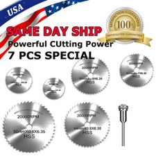 Circular Saw Disc Set Dremel Accessory Mini Drill Rotary Tool Wood Cutting Blade