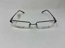 EASYTWIST ET876 54-19-145 90 BLACK W/ 360 FLEX HINGES EYEGLASSES HALF RIM V918