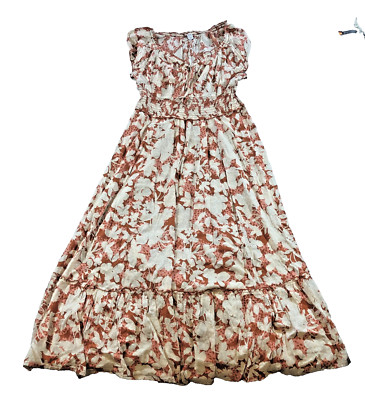 old navy summer dress womens L brown