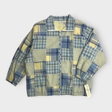 Koret Francisca Cascade Falls Patchwork Jacket | 2x (20-22w) | Full Zip | Nwt |