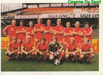 255 TEAM TEAM KALMAR.FF SWEDEN SVERIGE STICKER FOOTBALL 1980 BENJAMIN RARE NEW