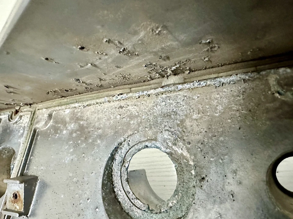 1974-1977 AMC Hornet Left Side Rear Chrome Tail Light Bezel Housing Assembly OEM - Image 2 of 4