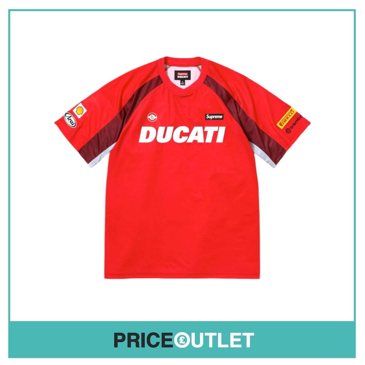 Supreme Ducati Shirt Price SUPREME DUCATI SOCCER JERSEY – Trade