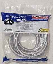 Washing Machine Hoses (2 Pack) Certified Appliance Accessories New