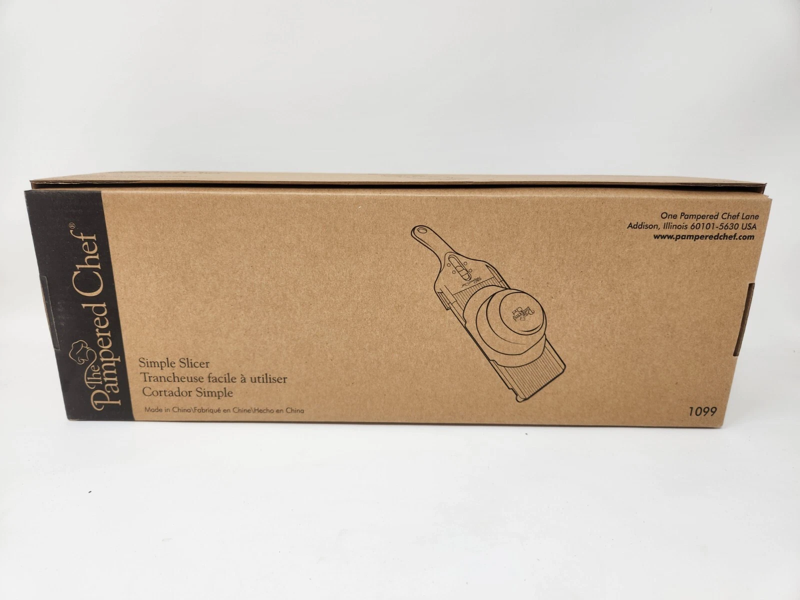 PAMPERED CHEF Simple Slicer #1099 Mandolin Kitchen Food Tool-New in Box