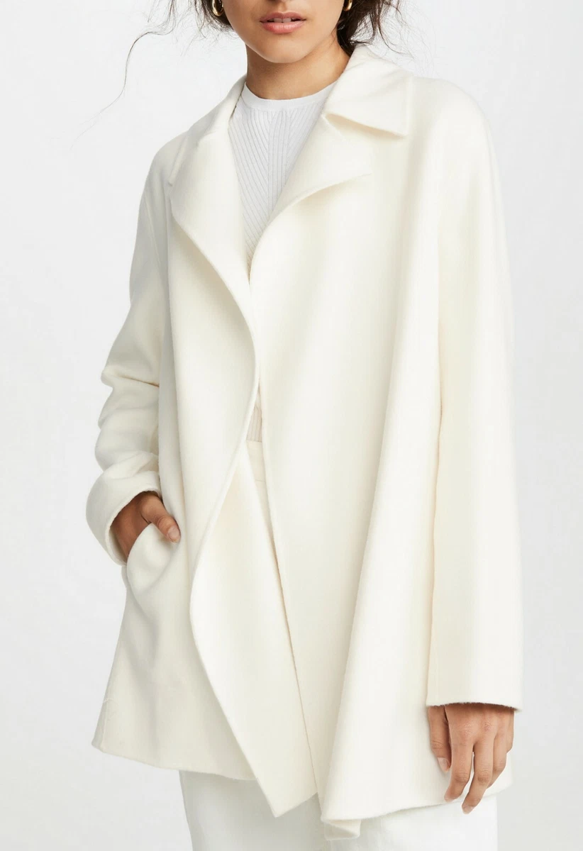 Theory top white coat